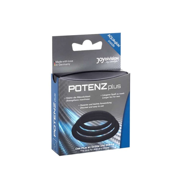 Set 3 Inele Penis Potenzone (s, M, L), Negru 6