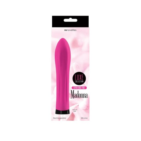 ou, Vibrator Luxe Madonna Straight Seven, Roz, 18.5 Cm, pasiune.ro