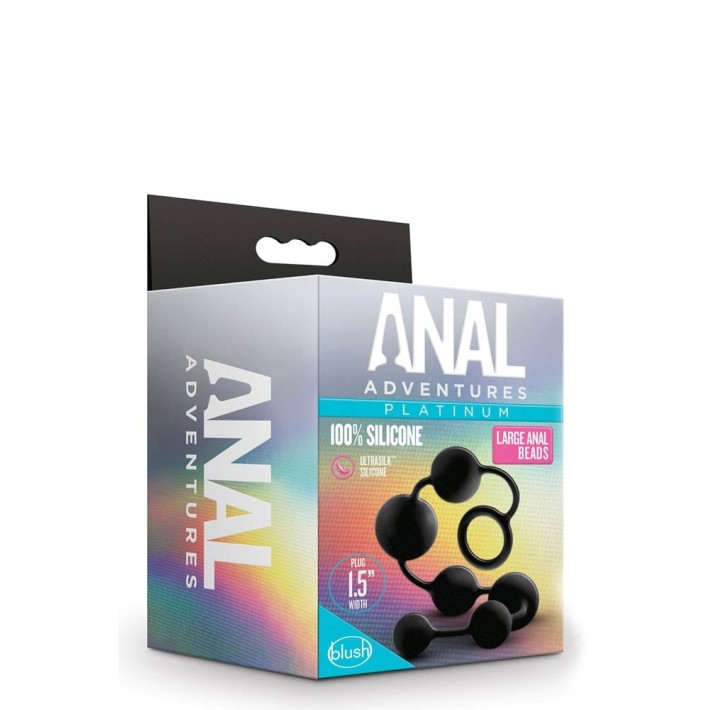 Bile Anale Anal Adventures, Large, Negru 3