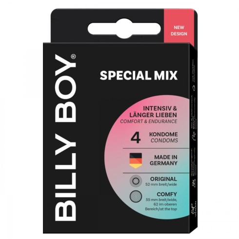 microfon, Prezervative Billy Boy Special Mix 4 Buc, pasiune.ro