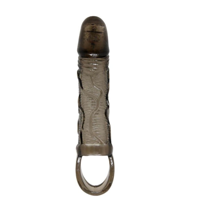 Extensie/manson Penis Cu Vibratii, Fumuriu, 13.5 Cm 2