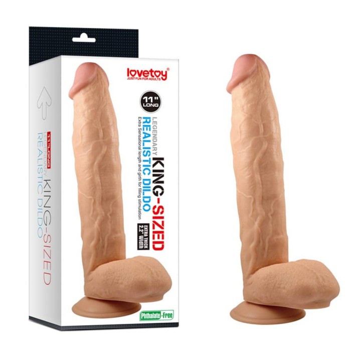Dildo Realistic Legendary King-sized, Natural, 28 Cm 5