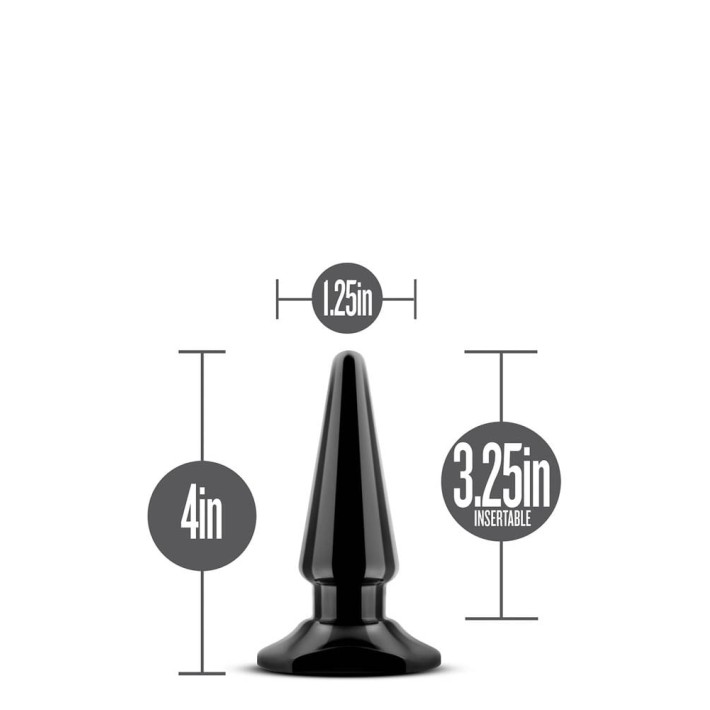 Vibrator Anal Adventures Anal Pleaser, Negru, 10 Cm 4