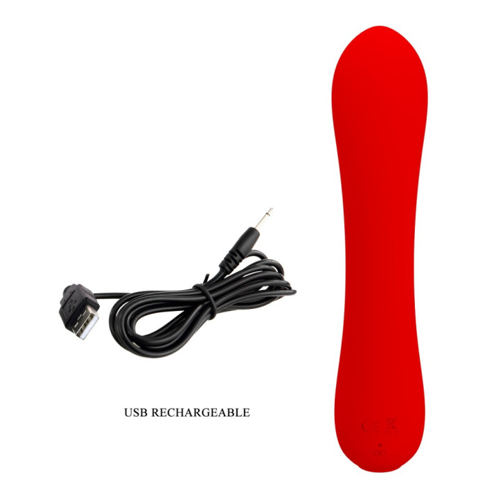 Vibrator Punctul G Matt, Rosu, 19 Cm 3
