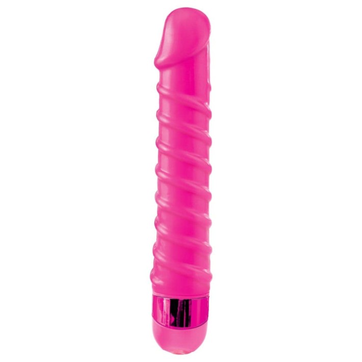 Vibrator Candy Twirl Massager, Roz, 16.5 Cm 2