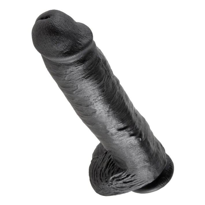 Dildo Clasic Cu Ventuza King Cock, Negru, 28 Cm 4