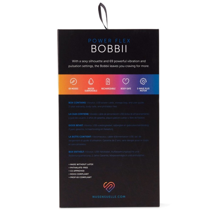 Glont Vibrator Bobbii Power Flex Rosu 5