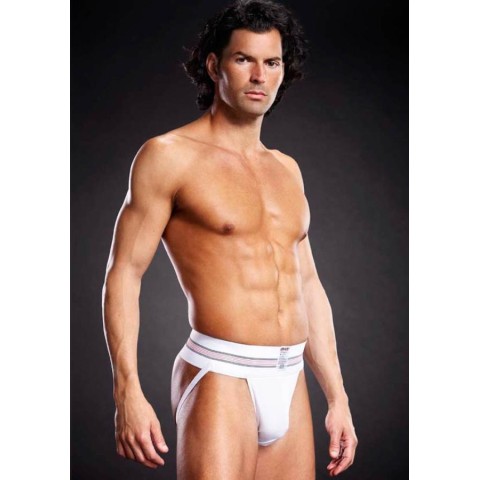 Lenjerie sexy barbati, Microfiber Jock Strap White S/m L/xl, S-m, pasiune.ro