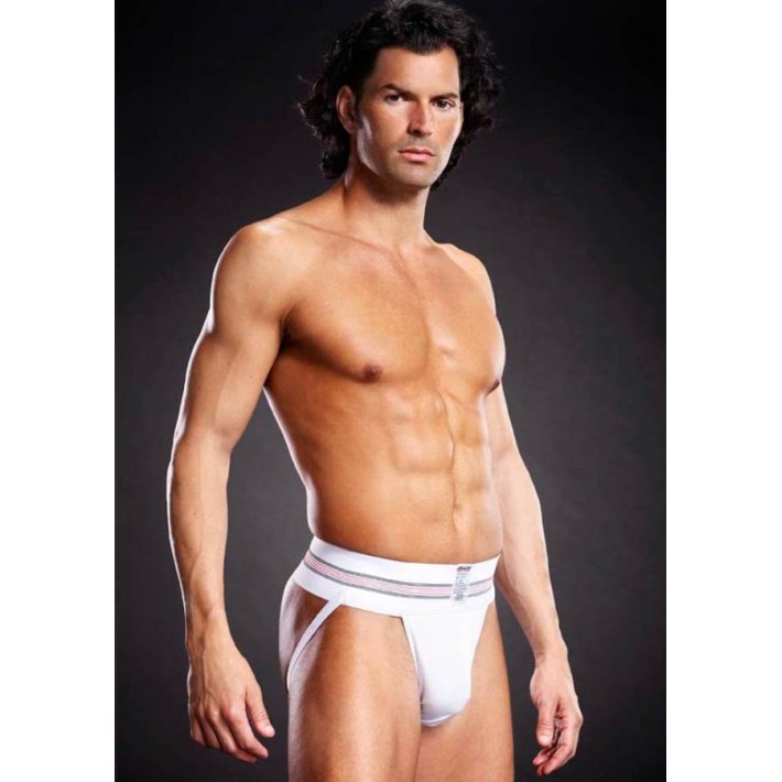 Microfiber Jock Strap White S/m L/xl, S-m 2