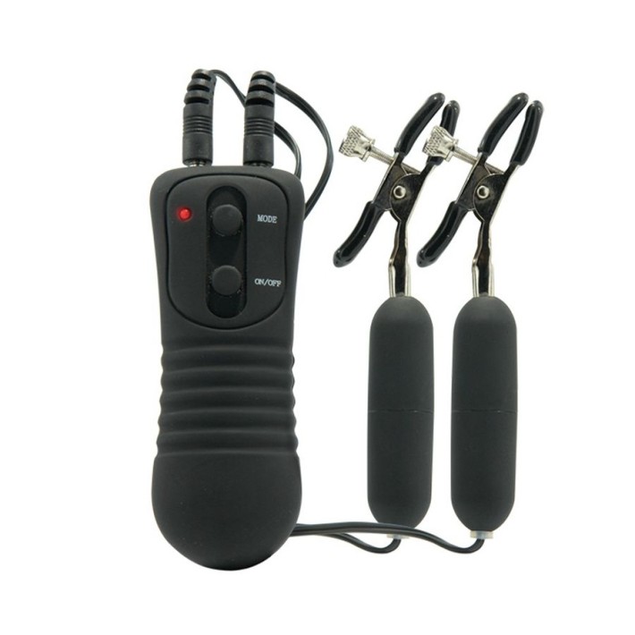 Cleme Cu Vibratii Pentru Sfarcuri, Negru 3
