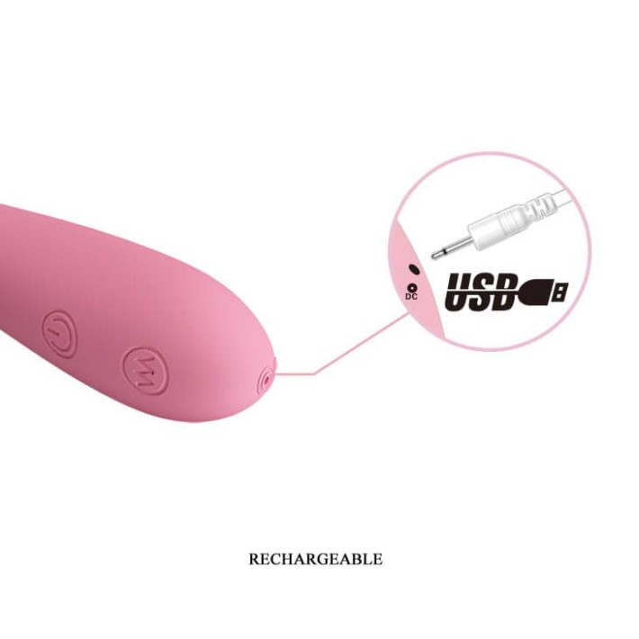 Vibrator Special Gloria, Roz Pudrat, 16 Cm 2