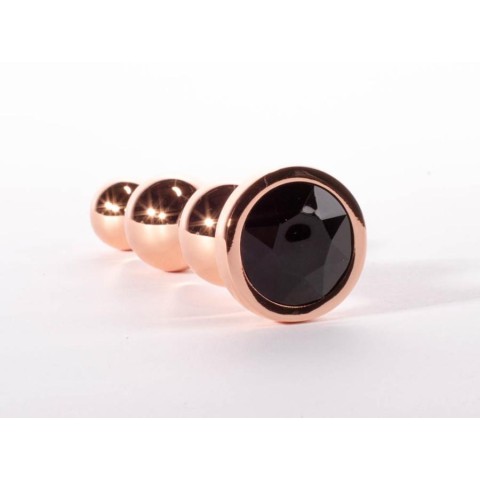 X-Men, Dop Anal Cu Bijuterie Secret Shine Booty Call Gold S, Auriu + Negru, 10.5, pasiune.ro