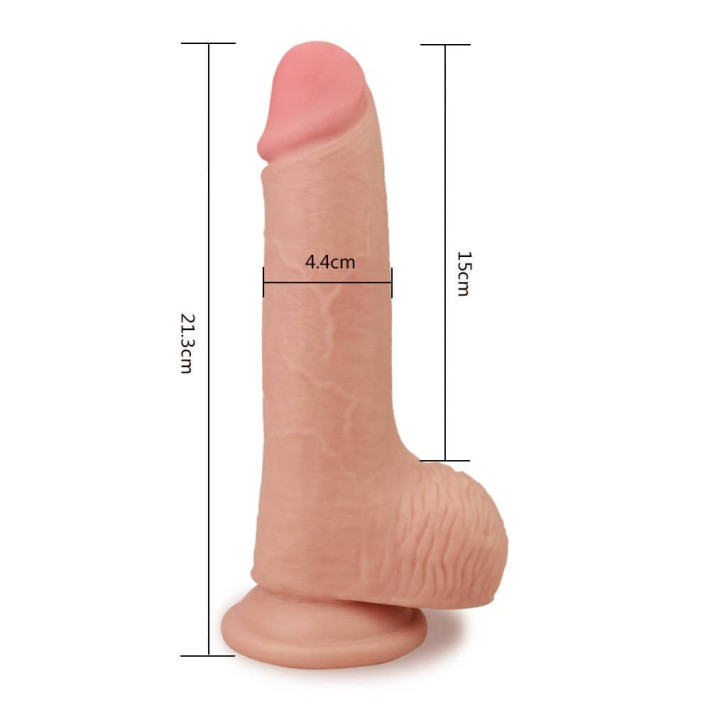 Dildo Ultra Realistic Skinlike, Natural, 21 Cm 2
