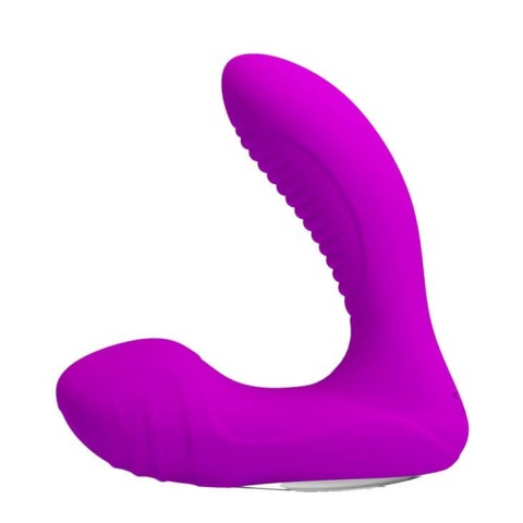 Pretty Love, Stimulator Prostata Cu Functie Incalzire Lillian, Violet, 12 Cm, pasiune.ro
