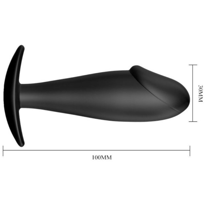 Dop Anal Special Stimulation, Negru, 10 Cm 3