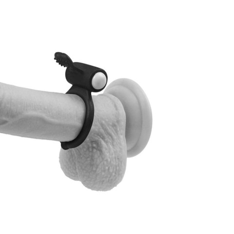 Inele Penis Cu Vibratii, Inel Penis Cu Vibratii Power Clit Cockring, Negru, pasiune.ro