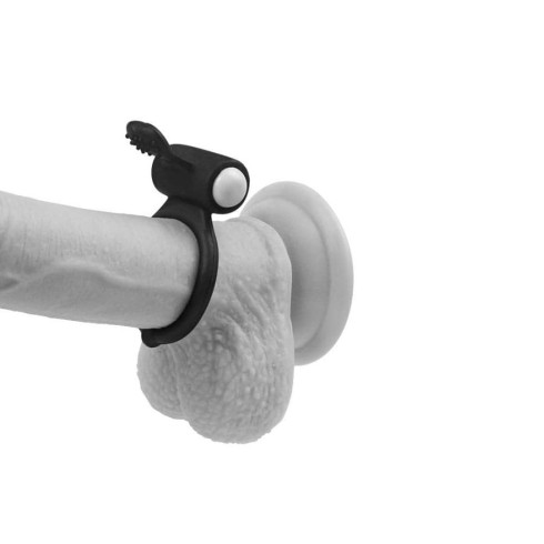 stimulator, Inel Penis Cu Vibratii Power Clit Cockring, Negru, pasiune.ro