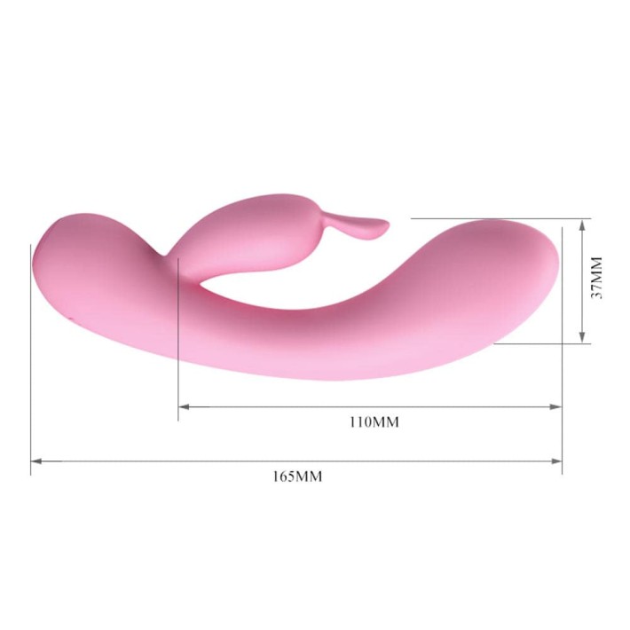Vibrator Rabbit Hugo, Roz, 16.5 Cm 5