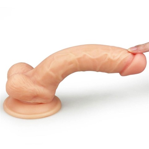Dildouri Clasice, Dildo Realistic The Ultra Soft Dude, Natural, 20 Cm, pasiune.ro