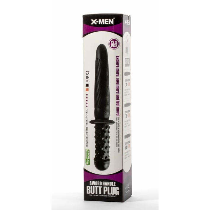 Dop Anal Extra Large Sword Handle Ii, Negru, 35 Cm 4