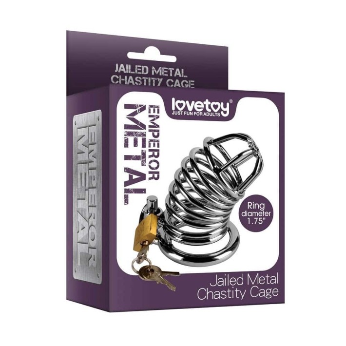 Cusca Pentru Penis/ Dispozitiv De Castitate Jailed Emperor, Metalic 4