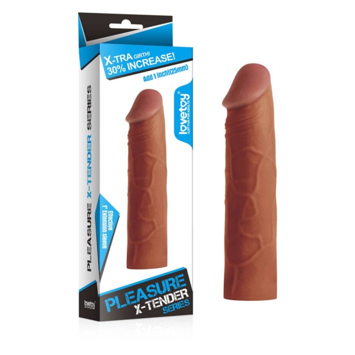 Extensie/manson Penis Pleasure X-tender, Natural, +2.5 Cm 2