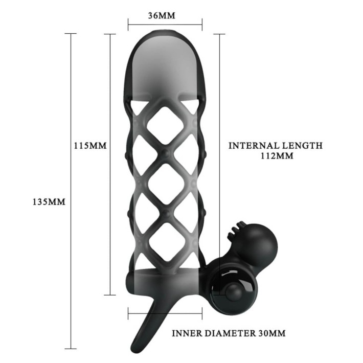 Manson / Extensie Penis Cu Vibratii Sleeve I 5