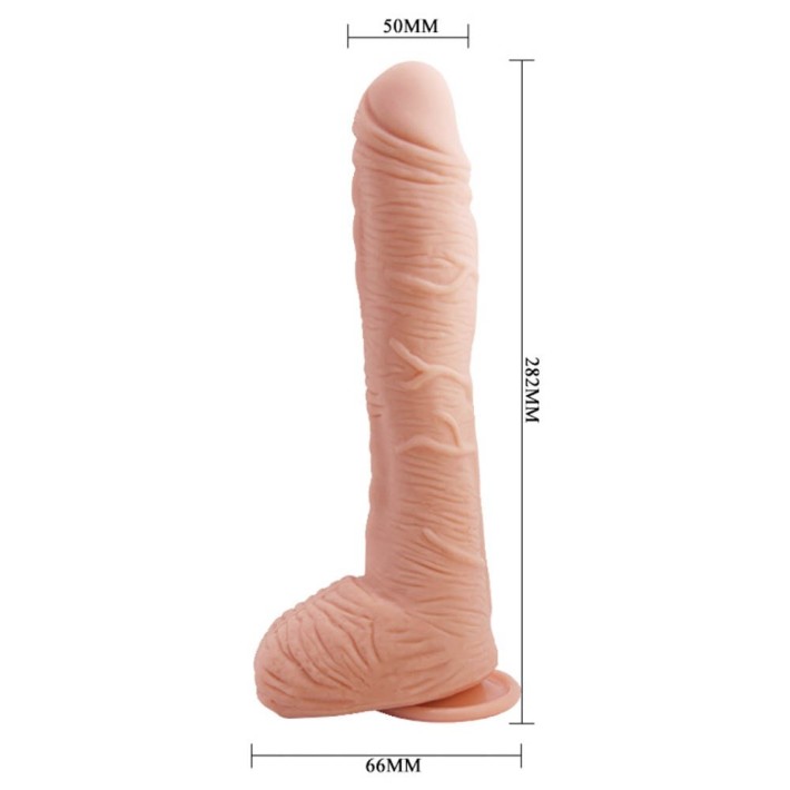 Dildo Clasic Cu Ventuza Beautiful Alex, Natural, 27 Cm 5