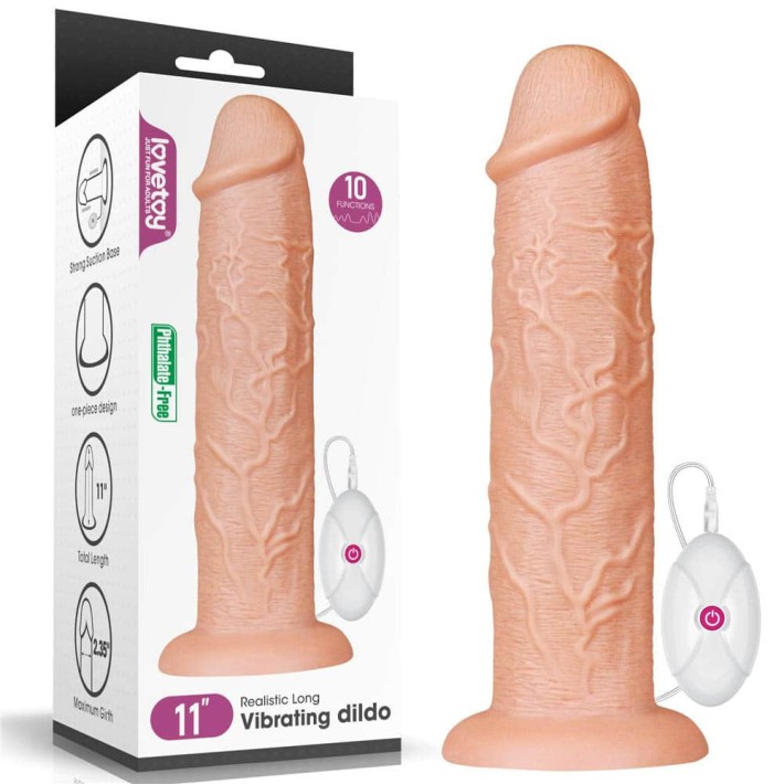 Vibrator Realistic King-size, Natural, 28 Cm 6