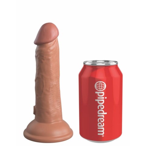 silicone, Dildo Clasic Cu Ventuza Dual Density Silicone Cock, Bronz, 15 Cm, pasiune.ro