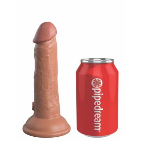 silicone, Dildo Clasic Cu Ventuza Dual Density Silicone Cock, Bronz, 15 Cm, pasiune.ro