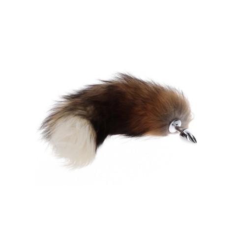 anal, Plug Anal Foxtail Argintiu, pasiune.ro