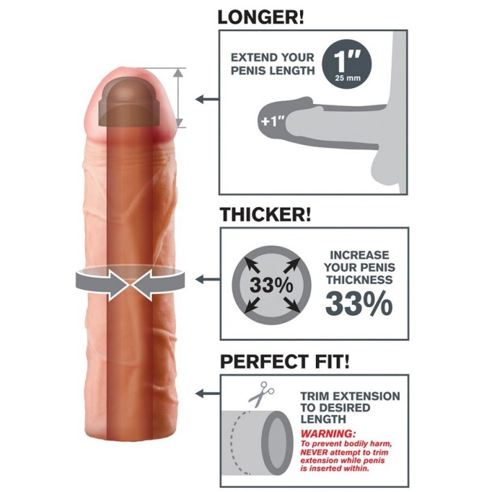 Extensie/manson Penis Perfect 1 Extension, Natural, +2.5 Cm 2