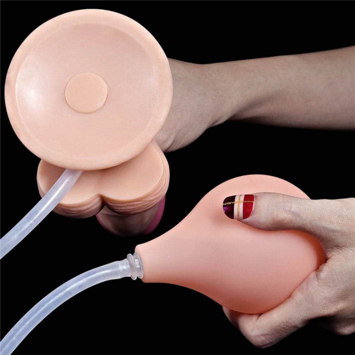Dildo Clasic Cu Functie Ejaculare Squirt Extreme, Natural, 22.8 Cm 2