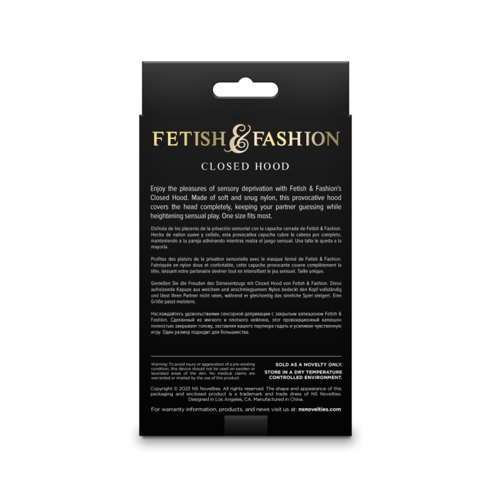 Fetish & Fashion - Closed Hood - White - Alternate Package 2