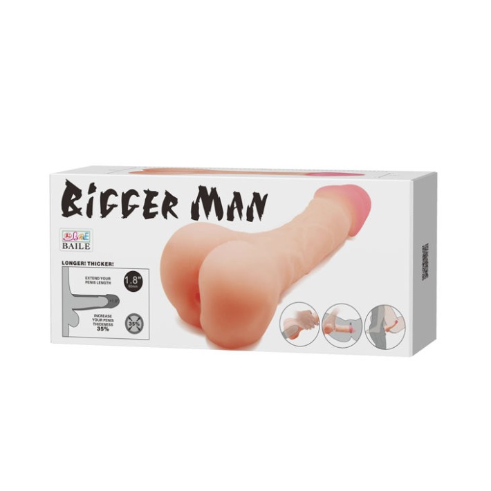 Manson Penis/masturbator Bigger Man, Natural, 21.5 Cm 6