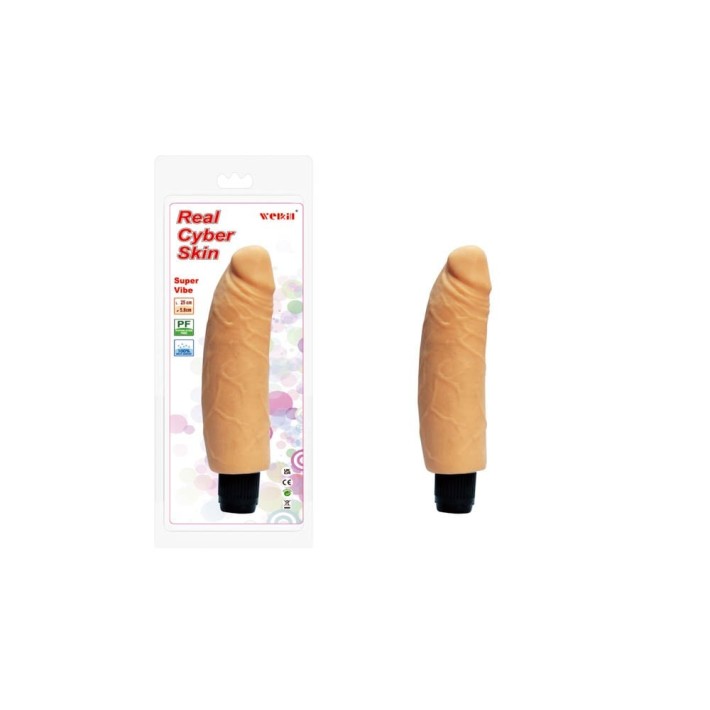 Vibrator Clasic Super Vibe Real Cyber Skin No. 2, Natural, 25 Cm 3