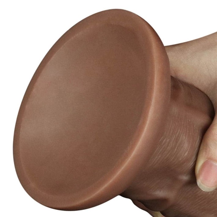 Dildo Realistic Extra-gros Chubby, Brun, 26.5 Cm 4