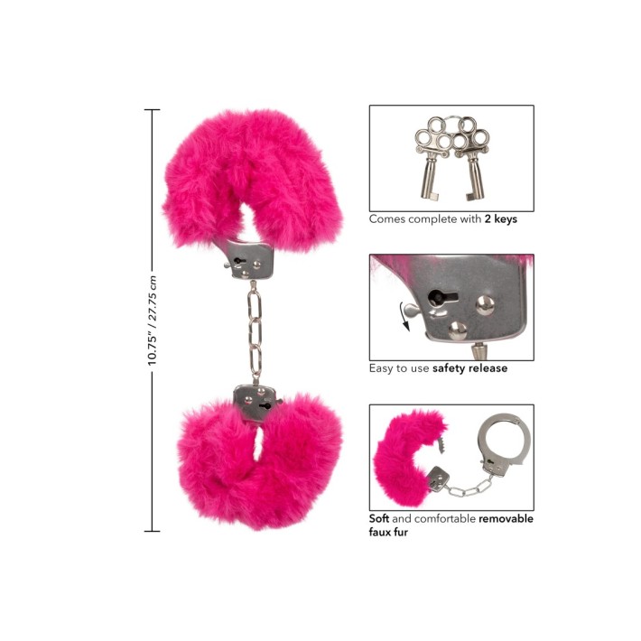 Catuse Pufoase Fluffy Furry Fucsia 2