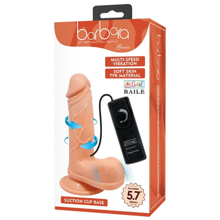 Vibrator Barbara Genie Multi-speed, Natural, 14.5 Cm 5