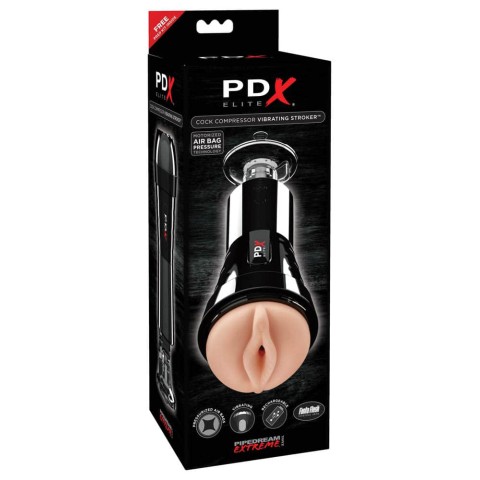 masturbator, Masturbator Cock Compressor Vibrating Stroker, pasiune.ro