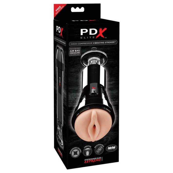 Masturbator Cock Compressor Vibrating Stroker 7