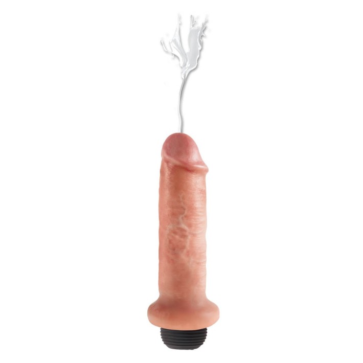 Dildo Clasic Cu Functie Ejaculare King Cock, Natural, 15 Cm 10