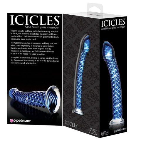 Icicles, Dildo Clasic Din Sticla Icicles No. 29, pasiune.ro