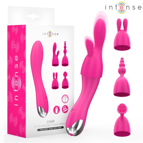 bile, Vibrator Cher Intense, Capete Interschimbabile Roz, pasiune.ro