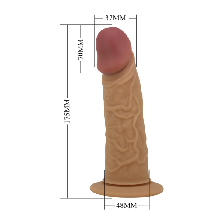 Strap-on Cu Dildo Houston, Natural, 17.5 Cm 8