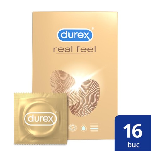 Durex, Prezervative Durex Real Feel 16 Buc, pasiune.ro