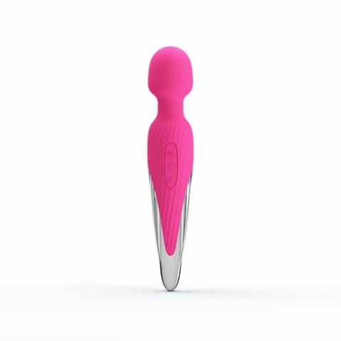 Magic Wand, Vibrator Bagheta Cu Functie Incalzire Antony, Roz, 26 Cm, pasiune.ro