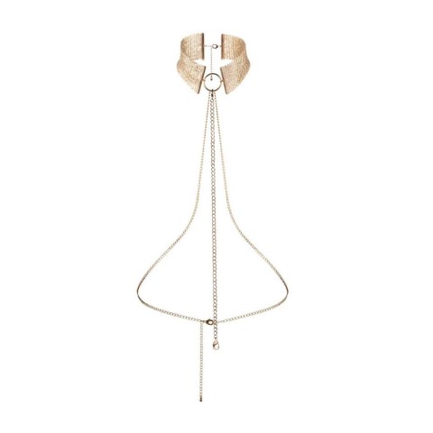 Bijoux Indiscrets, Colier Tip Choker Désir Métalique Collar, Auriu, pasiune.ro