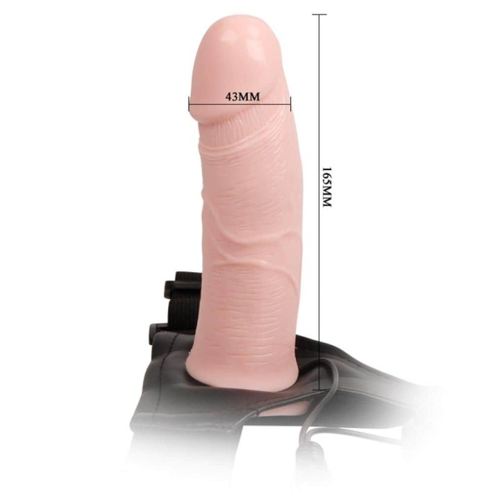Strap On Cu Vibratii Perfect For Men, Natural, 16.5 Cm 8